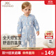 英氏（YEEHOO）英氏新生兒夾棉哈衣爬服初生寶寶保暖棉服秋冬季新款和尚服連體衣