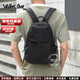 Walker Shop輕奢品牌雙肩包男商務(wù)輕便小型書(shū)包電腦包防水旅行包大容量背包男 黑色-迷你號【尼龍款/禮盒裝】