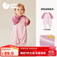 迷你巴拉（minibala）【抗靜電】嬰幼兒毛絨外出連體衣?lián)u粒絨可外穿寶寶衣服2025秋新款