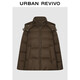 UR2025冬季新款女裝氣質(zhì)復古連帽絎縫插袋羽絨服UWM150042