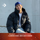 匡威（Converse）官方 外套男簡(jiǎn)約復古拉鏈拒水棉服10027971 10027971-A03 M