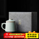 唐豐李桂蓮汝窯辦公杯可養開(kāi)片帶過(guò)濾泡茶杯茶水分離個(gè)人杯禮盒裝