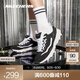 斯凱奇（Skechers）奧利奧熊貓鞋丨老爹鞋男女經(jīng)典黑白復(fù)古春夏輕便潮流增高運動休閑 女款-黑色/白-BKW 店長推薦 38