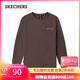 斯凱奇（Skechers）2025秋季新款舒適寬松休閑上衣時(shí)尚針織長(cháng)袖T恤 深焦糖棕/05U5 XL