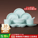 景德鎮（jdz）陶瓷餐具整套中式影青碗盤(pán)套裝家用餐具喬遷之喜高檔新婚禮物流影