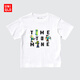 優(yōu)衣庫童裝男童女童UT Minecraft我的世界印花短袖T恤475438 00 白色 160
