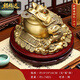 福格達（FUGEDA）八方來(lái)財銅金蟾擺件招財三足金蟬店鋪開(kāi)業(yè)禮物辦公室桌面裝飾品 黃銅款-中號【高檔禮盒】