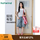熱風(fēng)（Hotwind）女士牛仔短褲2025年夏季新款高腰港風(fēng)時尚牛仔中褲復(fù)古五分褲 06蘭色 28