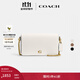 蔻馳（COACH）女士經(jīng)典標志MILA通勤斜挎包單肩包老花復古鏈條女包 B4/粉筆白色