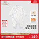 英氏（YEEHOO）夾棉連體衣動(dòng)態(tài)恒溫嬰兒衣服秋冬保暖新生兒衣服精梳棉寶寶爬服