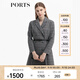 PORTS寶姿女裝秋冬新品女裝長(zhǎng)袖中長(zhǎng)連衣裙ALL9D038LFQ049 黑色格子 S (4)