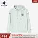 樂(lè )卡克（Le coq sportif）【網(wǎng)球】法國公雞秋季男款運動(dòng)復古抽身連帽夾克外套 橄欖灰色 XL