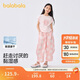 巴拉巴拉女童短袖套裝夏季兒童2025夏裝中大童兩件套速干舒適208225119010