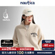 nautica white sail白帆×JAPAN系列 日系中性寬松經(jīng)典半開(kāi)襟毛衣JPSW4403 月白色1TW M