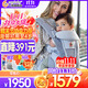 ERGObaby二狗背帶嬰兒抱娃神器四季透氣外出旅行遛娃神器breeze解放雙手 【店長力薦】breeze透氣款珍珠灰