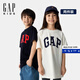 Gap【兩件裝】男女童2025春季新款純棉短袖T恤687268 海軍藍組合 160 cm(14-15歲)亞洲尺碼
