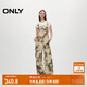 ONLY秋季時(shí)尚廢土風(fēng)直筒高腰長(cháng)褲背帶休閑褲女|12427S001 HH9 伊恩印花 XS (155) 60A