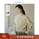 茵曼（INMAN）100%美利奴羊毛衫2025春秋女裝新款慵懶風(fēng)半高領(lǐng)打底針織毛衣上 豆沙色-18448982 XL