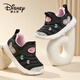 迪士尼（Disney）兒童跑步鞋毛毛蟲(chóng)一腳蹬童鞋戶(hù)外春秋透氣運動(dòng)鞋 黑粉 32