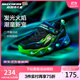 Skechers斯凱奇男童熒光閃燈鞋童鞋透氣跑步運動(dòng)鞋撞色大童跑鞋400103L