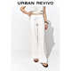 UR2026春季新款女裝簡(jiǎn)約抽繩棉質(zhì)闊腿休閑長(cháng)褲UWM850160 本白 27