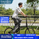大行（DAHON）D6折疊自行車(chē)20英寸6速入門(mén)級折疊車(chē)成人學(xué)生通勤休閑單車(chē)KBC061 消光黑