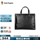 暇步士（Hush Puppies）男士公文包牛皮商務(wù)休閑手提包大容量真皮電腦包手提及單肩斜挎包 黑色HA-2071030W-571 黑色13英寸