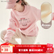 多妙屋女童衛衣春秋打底衫兒童加絨上衣中大童外套女孩休閑多妙屋童裝 粉色【加絨款】MBD910068 150 cm