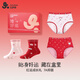 久歲伴兒童內褲新年大紅色女童三角褲中大童6-12歲優(yōu)可絲7A抑菌紅品禮盒 組合1【內褲2條+襪子2雙】 160 /身高150-162體重90-105斤