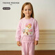 Teenie Weenie Kids小熊童裝25年新款秋冬女寶寶印花加絨套頭衛衣 粉色 110cm
