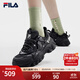 FILA斐樂(lè )女鞋運動(dòng)鞋復古老爹鞋楊冪同款貓爪5代春季舒適輕盈休閑鞋 黑-BK 37.5