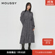 moussy 新品法式田園風(fēng)花邊立領(lǐng)碎花連衣裙028HAZ30-1331 025花紋黑色 M 00002/M