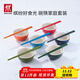 雙立人（ZWILLING）碗筷套裝家用飯碗湯碗面碗陶瓷甜品碗多色筷子餐具整套 彩色碗6只+彩色筷6雙 共計 12件套