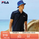 FILA 斐樂(lè )官方男子針織短袖POLO衫夏季休閑透氣男基礎上衣短袖衫