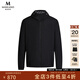 MANGANO男裝夾克壓花連帽外套時(shí)尚簡(jiǎn)約男士禮 黑色 50（175/96A）