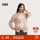 森馬（Semir）森柔|毛衣女冬菱形格撞色落肩圓領(lǐng)寬松套頭衫慵懶學(xué)院風(fēng)毛衫 紅咖色調00365 L