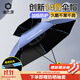 漁之源釣魚(yú)傘帽頭戴式雨傘帽防曬斗笠折疊頭頂傘遮陽(yáng)防雨帽傘漁具用品 【霧霾藍  橡膠圈】雙傘骨黑膠 特大號+冰袖