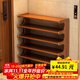 木雙福鞋架簡(jiǎn)易家用門(mén)口多層入戶(hù)鞋柜客廳小型宿舍收納置物架