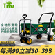 Tmz 戶(hù)外露營(yíng)推車(chē)裝備野營(yíng)車(chē)戶(hù)外手推車(chē)露營(yíng)折疊推車(chē)野餐野營(yíng)營(yíng)地車(chē) 90L -2140WRB-后框/綁帶+黃/綠色