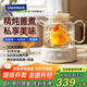 GLASSLOCK蓋朗全玻璃養生燒水壺全自動(dòng)恒溫煮茶壺保溫一體辦公室家用迷你小型一人用煮水壺燉煮一體花茶壺 送玻璃茶漏+燉盅- 1.2L 定制款
