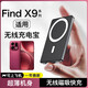 圖禿兔適用oppofindx9無(wú)線(xiàn)充電寶findx9pro磁吸充電寶無(wú)線(xiàn)x9ultra快充大容量背夾磁吸兩用可上飛機 黑色 10000毫安