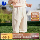 迷你巴拉男女童寶寶褲子夏季涼感抗菌寬松長(cháng)褲網(wǎng)眼透氣輕薄柔軟防蚊褲