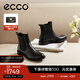 愛(ài)步（ECCO）靴子女 時(shí)尚潮流百搭冬季切爾西女靴牛皮粗跟短靴女 型塑266503 黑色26650301001 37