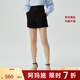 阿瑪施（AMASS）女裝新款簡(jiǎn)約百搭時(shí)髦兩?？坌蓍e短褲女5100427 經(jīng)典黑 M (3碼)