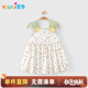優(yōu)奇小碎花女寶寶公主裙夏季薄款莫代爾嬰兒衣服夏裝裙子一周歲連衣裙
