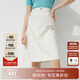 Hush Puppies【柔軟親膚】暇步士女裝春夏休閑通勤經(jīng)典半身裙女 118白色 L (30)