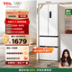 TCL 321升法式多門(mén)四開(kāi)門(mén)一級(jí)能效33分貝低音小戶(hù)型白色家用電冰箱國(guó)家補(bǔ)貼以舊換新風(fēng)冷無(wú)霜R321V5-D