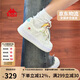卡帕（Kappa）官方學(xué)生運動鞋子女小花板鞋女秋季透氣百搭小白鞋 水綠色 37