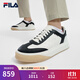 斐樂(lè )（FILA）官方男鞋摩登板鞋黃景瑜同款新款時(shí)尚休閑鞋運動(dòng)鞋 雪白/黑-SB 43