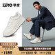 零度【楊爍聯(lián)名同款】輕量零感厚底西裝小白鞋休閑板鞋男 白色 40 